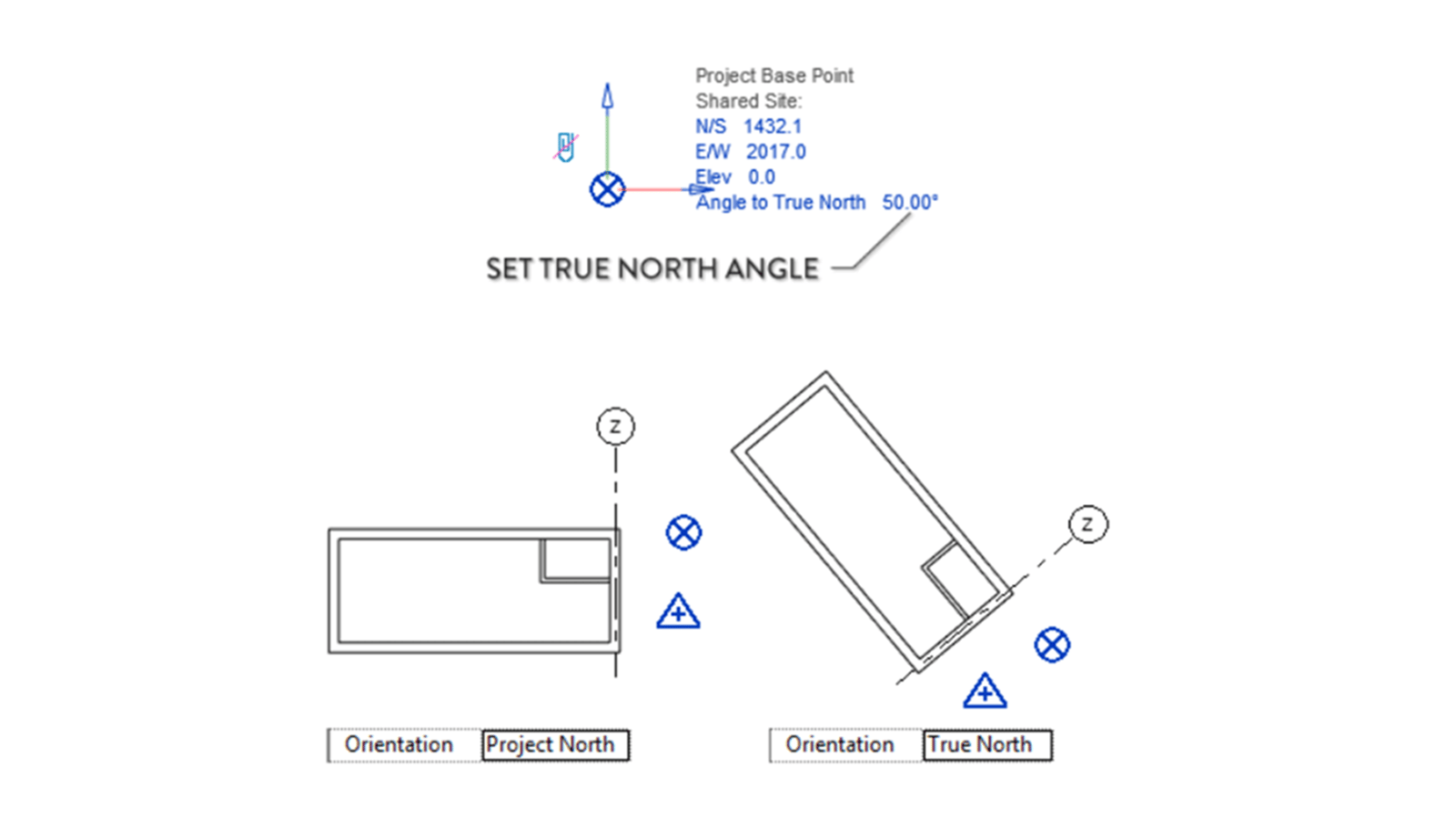 Angle To True North Revit